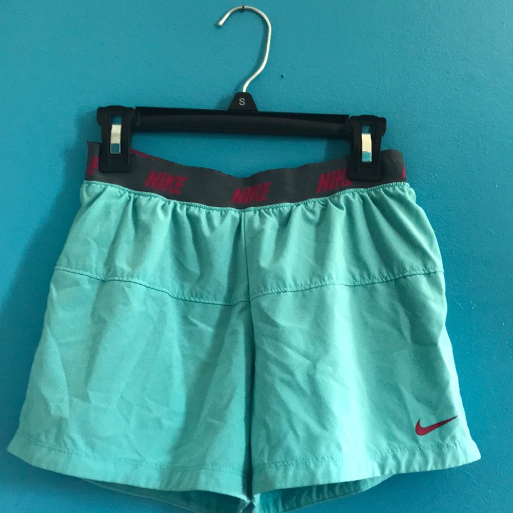 Teal Nike sport shorts